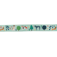 Green Reversible Dog Leash with plants and terrazzo print, dachshund, greyhound, jack russell dog leash Australia