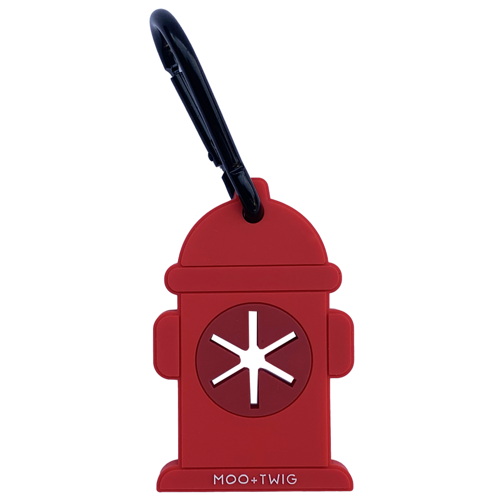 Dog Poop Bag Carrier Clip - Fire Hydrant