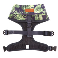 Dog Harness Shirt with tropical print and bow tie designed in Australia