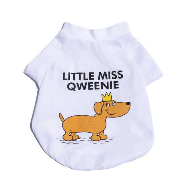WOOFWEAR - Little Miss Qweenie Shirt, Shirts - MOO AND TWIG